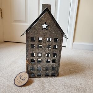 NWT Galvanized Zinc Metal house decor by Well Dressed Home
